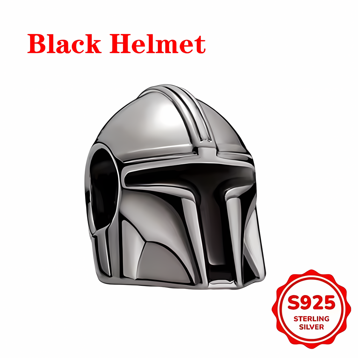 Charm Casco Mandaloriano Black Helmet Star Wars