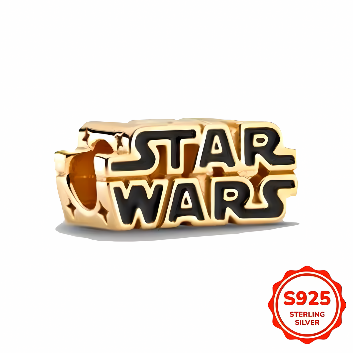 Charm Logo Star Wars Dorado