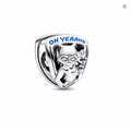 Charm bead Rocket Raccoon y Baby Groot Marvel Guardianes de la Galaxia escudo plata OH YEAAHH azul